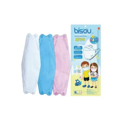 Khẩu Trang Trẻ Em Bisou KF94 Hồng